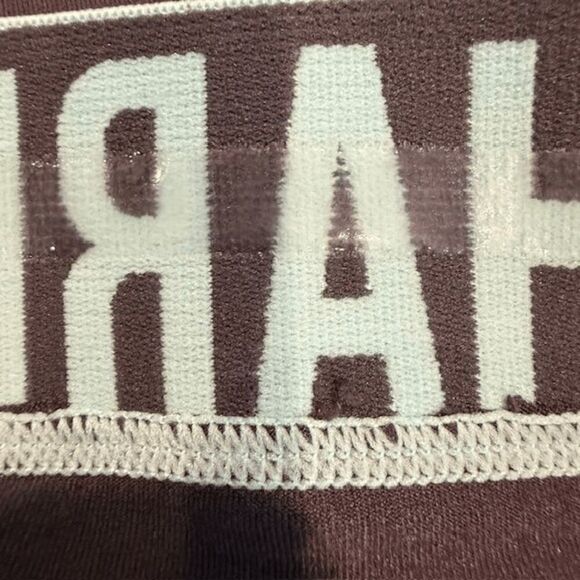 Gymshark Flex Low Rise Leggings Charcoal Gray with Aqua Band Size Small - Picture 5 of 9